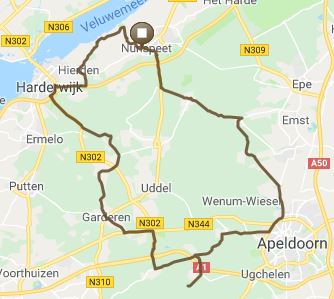 Vespa verhuur Nunspeet route 5